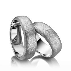 Фактурные обручальные кольца с необычным дизайном на заказ (Вес пары: 19 гр.)